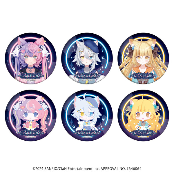『にゃんたじあ!』缶バッジ 01/ブラインド(全6種)(公式イラスト)