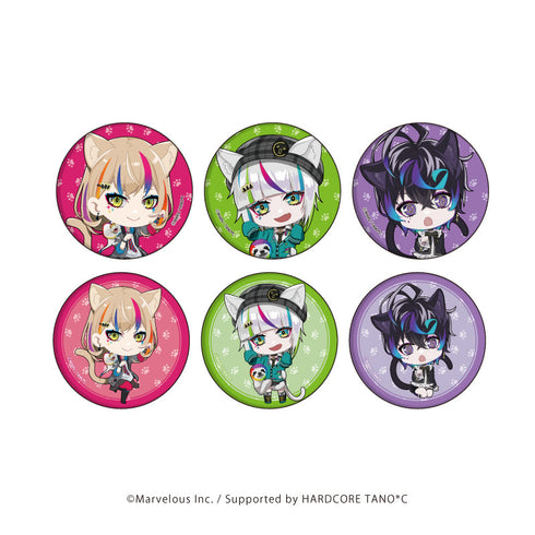 『WACCA』缶バッジ 02/猫の日ver. ブラインド(全6種)(ミニキャライラスト)