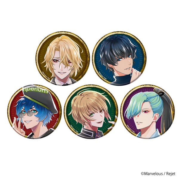 『ファビュラスナイト』缶バッジ5個セット 01/ギルガメッシュ&千極兆司&緋野天魔&神水鶴久遠&皇麗夢