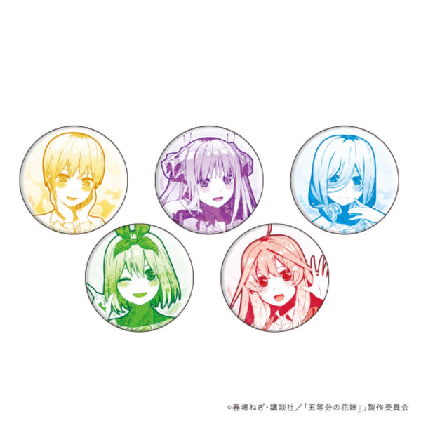 「五等分の花嫁∬」缶バッジ5個セット01/一花&二乃&三玖&四葉&五月(MANGEKYO)