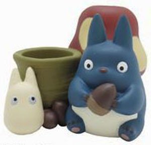 『ジブリ となりのトトロ』印鑑立て 中トトロ&小トトロ