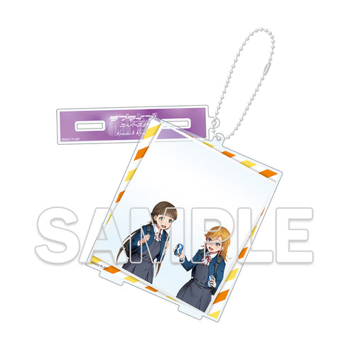 『ラブライブ!スーパースター!!』りえら散歩 アクリルスタンドキーホルダー かのん&きな子
