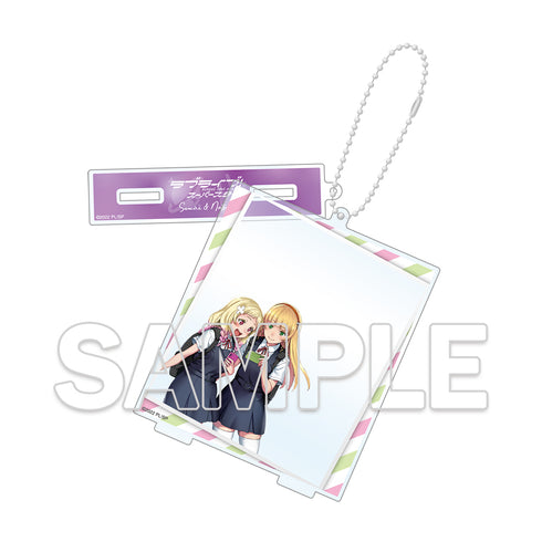 『ラブライブ!スーパースター!!』りえら散歩 アクリルスタンドキーホルダー すみれ&夏美