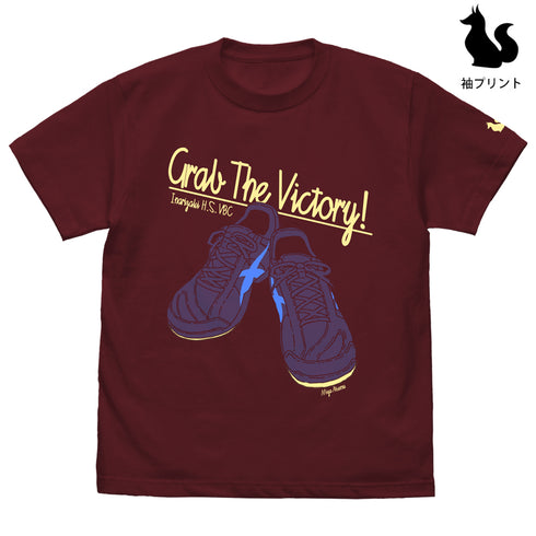 『ハイキュー!! TO THE TOP』宮侑シューズ Tシャツ BURGUNDY