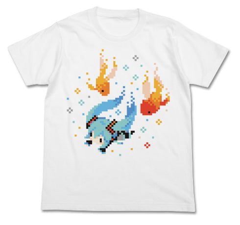 『初音ミク』 ぷちでびる ver. 金魚Tシャツ