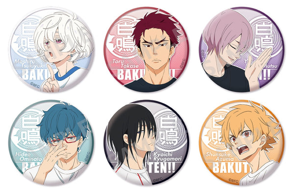 「バクテン!!」トレーディング缶バッジ シロ高ver.(全6種BOX)