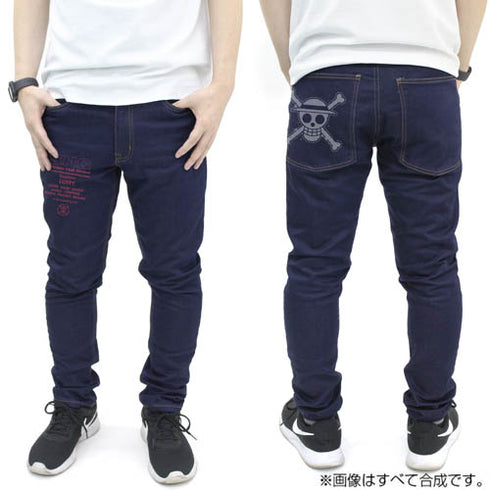 "One Piece" Straw Hat Crew Relaxed-Fit Jeans