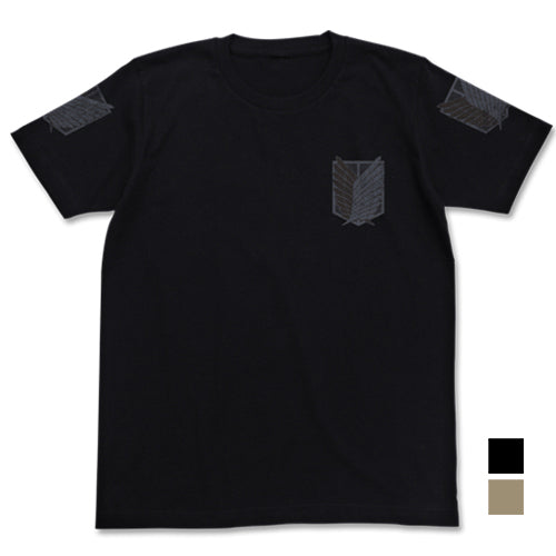 『進撃の巨人』調査兵団Tシャツ/BLACK