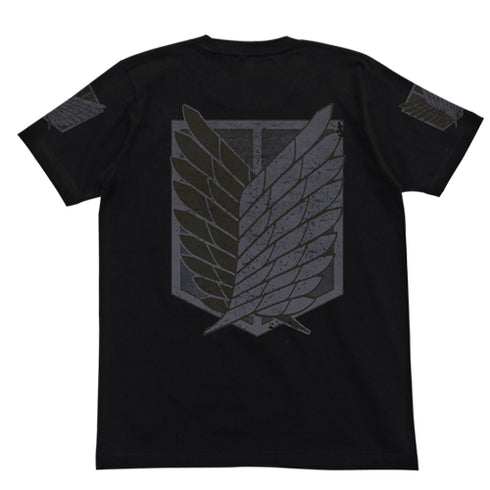 『進撃の巨人』調査兵団Tシャツ/BLACK
