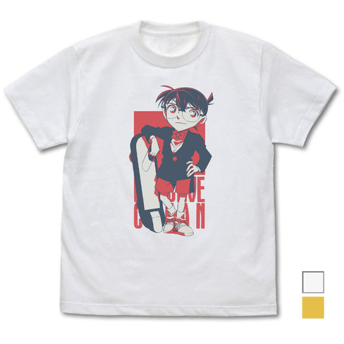 『名探偵コナン』江戸川コナン ウインドウ Tシャツ/WHITE