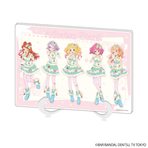 『アイカツスターズ!』アクリルアートボード(A5サイズ) 01/集合デザイン(描き下ろしイラスト)
