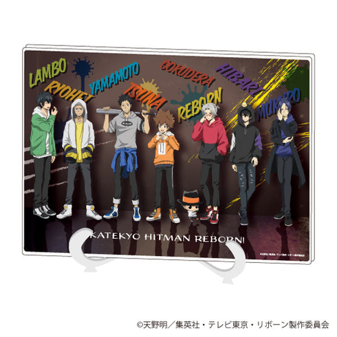 『家庭教師ヒットマンREBORN!』アクリルアートボード(A5サイズ) 19/整列デザインストリートギャングver.