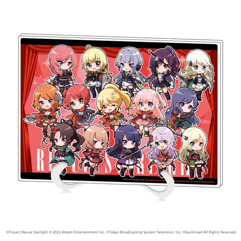 『少女☆歌劇 レヴュースタァライト -Re LIVE-』アクリルアートボード(A5サイズ) 02/凛明館&フロンティア&シークフェルト(ミニキャラ)