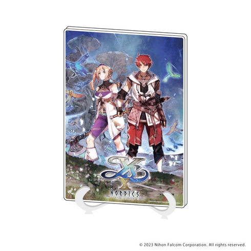 『イースX -NORDICS-』アクリルアートボード(A5サイズ) 01/アドル&カージャ(公式イラスト)