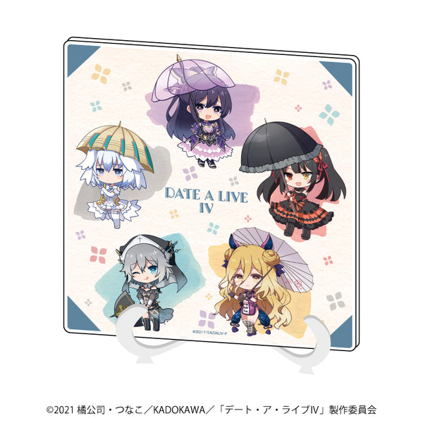 『デート・ア・ライブⅣ』アクリルアートボード 02/集合デザイン 梅雨ver,(ミニキャラ)