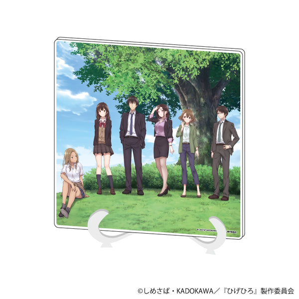 『ひげを剃る。そして女子高生を拾う。』アクリルアートボード 01/キービジュアル(公式イラスト)