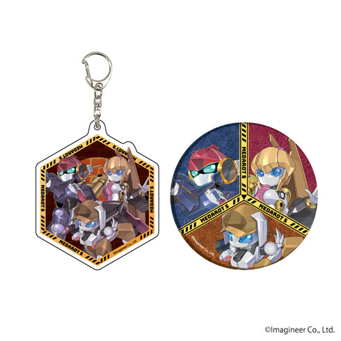 『メダロットS』アクリルキーホルダー&缶バッジセット 01/探偵メダロット