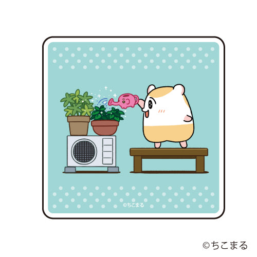 『ちこまる』キャラアクリルバッジ 01/水やりデザイン