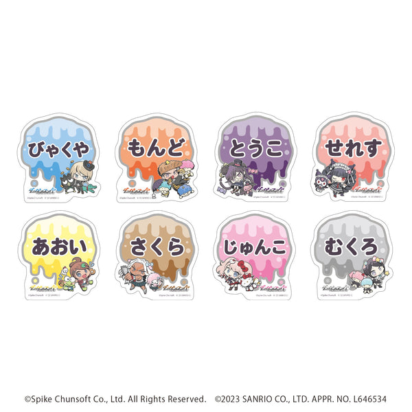 『ダンガンロンパ×サンリオキャラクターズ』おなまえプレートバッジ 02/ブラインド(全8種)(ミニキャライラスト)