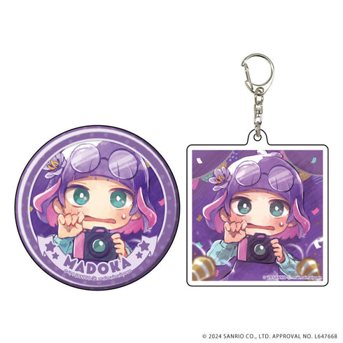 『まいまいまいごえん』アクリルキーホルダー&缶バッジセット 11/マドカ(公式イラスト)