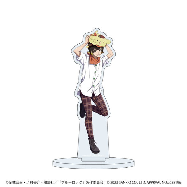 『ブルーロック × サンリオキャラクターズ』キャラアクリルフィギュア 02/蜂楽廻×ポムポムプリン(描き下ろしイラスト)