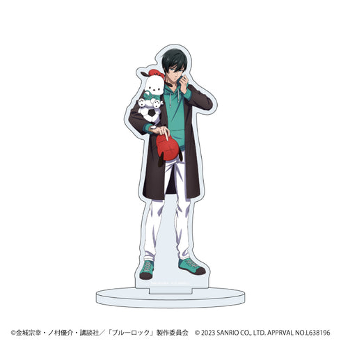 『ブルーロック × サンリオキャラクターズ』キャラアクリルフィギュア 08/糸師凛×ポチャッコ(描き下ろしイラスト)