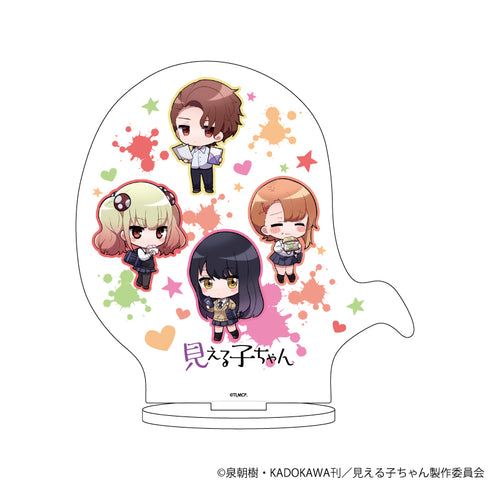 『見える子ちゃん』キャラアクリルフィギュア 05/四谷みこ&百合川ハナ&二暮堂ユリア&遠野善(ミニキャラ)