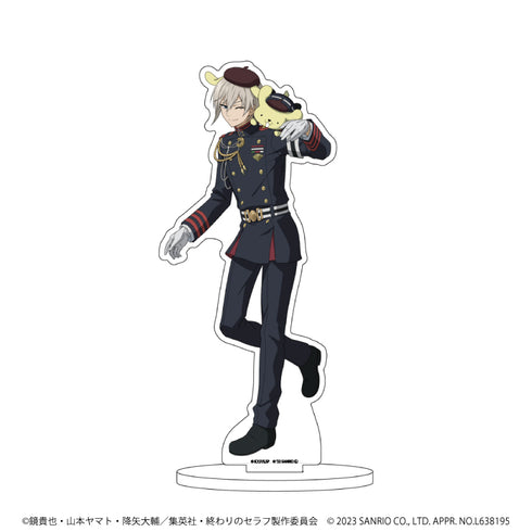 『終わりのセラフ×サンリオキャラクターズ』キャラアクリルフィギュア 08/柊深夜×ポムポムプリン(描き下ろしイラスト)
