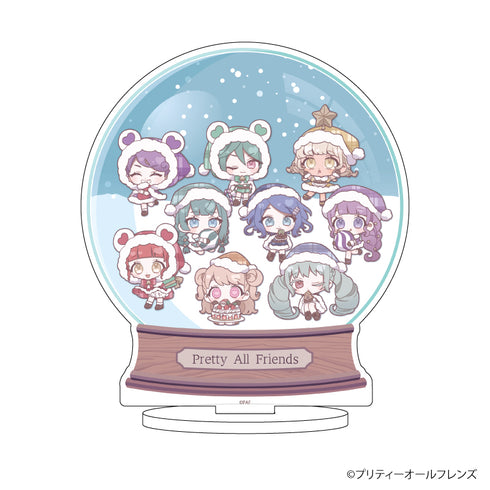 『プリティーオールフレンズ』キャラアクリルフィギュア 26/スノードームデザイン クリスマスパーティーver.(ミニキャライラスト)
