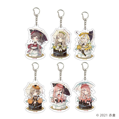 「チョコケーキ6姉妹」アクリルキーホルダー 03/梅雨ver. BOX (全6種)(描き下ろし)