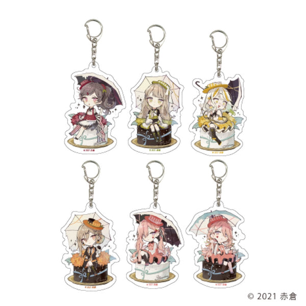 「チョコケーキ6姉妹」アクリルキーホルダー 03/梅雨ver. BOX (全6種)(描き下ろし)