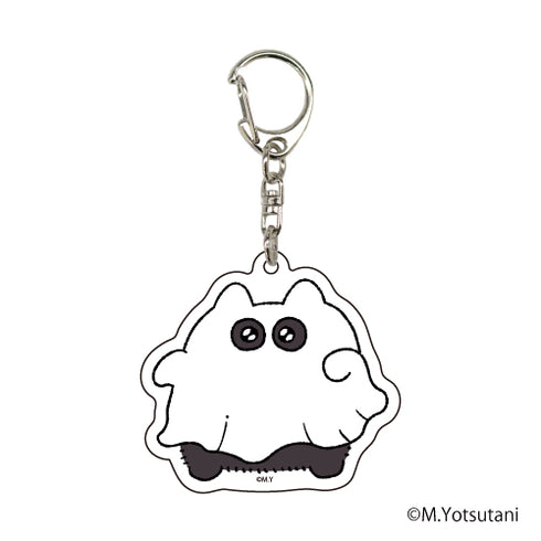 "Fuzzy Dog" Acrylic Keychain 04 / Ghost Design