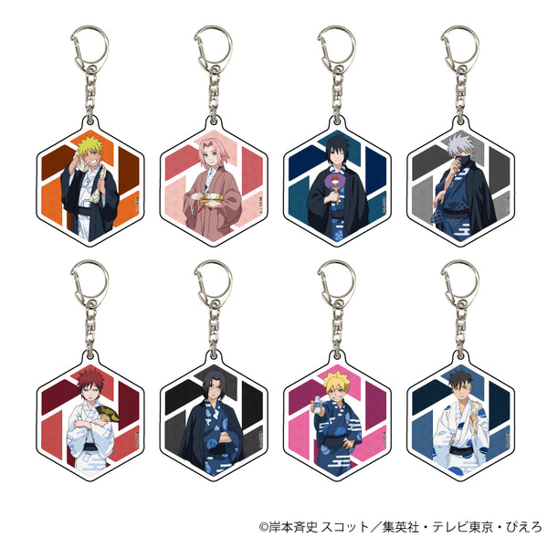 『NARUTO&BORUTO』アクリルキーホルダー 03/温泉ver. BOX(全8種)(描き下ろし)