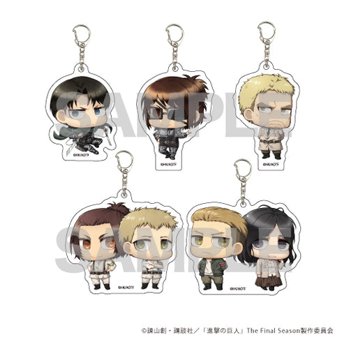 「進撃の巨人」アクリルキーホルダー12/ちみキャラデザイン ボックス(全5種)