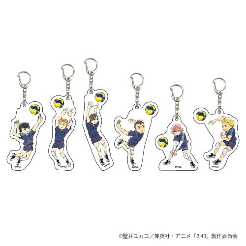 『2.43 清陰高校男子バレー部』アクリルキーホルダー 01 / (全6種)(グラフアート) BOX