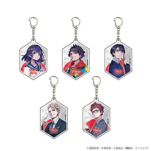 『テスラノート』アクリルキーホルダー 01/アニメver. (全5種) BOX