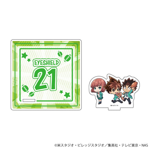 『アイシールド21』アクリルコースタースタンド 01/小早川瀬那&雷門太郎&姉崎まもり(ミニキャラ)