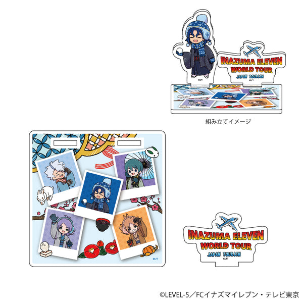 『イナズマイレブン オリオンの刻印』アクリルコースタースタンド 06/ワールドツアーver. 集合デザイン(グラフアートイラスト)