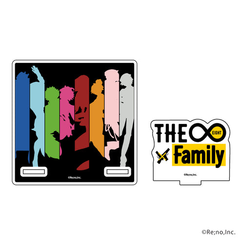 『リーディックシアター THE∞×Family』アクリルコースタースタンド 01/ロゴ&シルエットデザイン