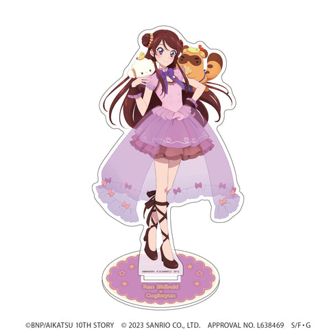 『アイカツ!×サンリオキャラクターズ』キャラアクリルフィギュア 03/紫吹蘭×こぎみゅん(描き下ろしイラスト)