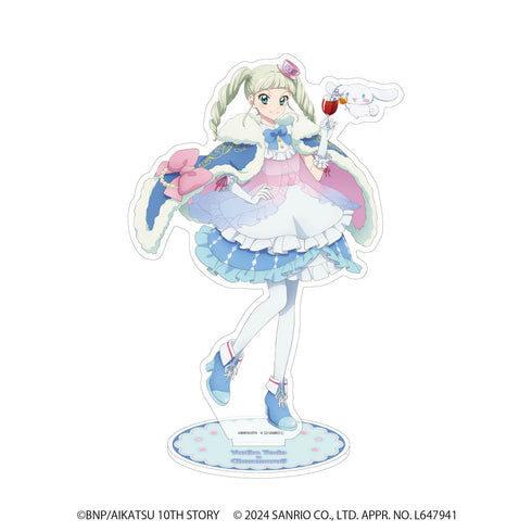 『アイカツ!×サンリオキャラクターズ』アクリルスタンド 05/藤堂 ユリカ×シナモロール(等身イラスト)
