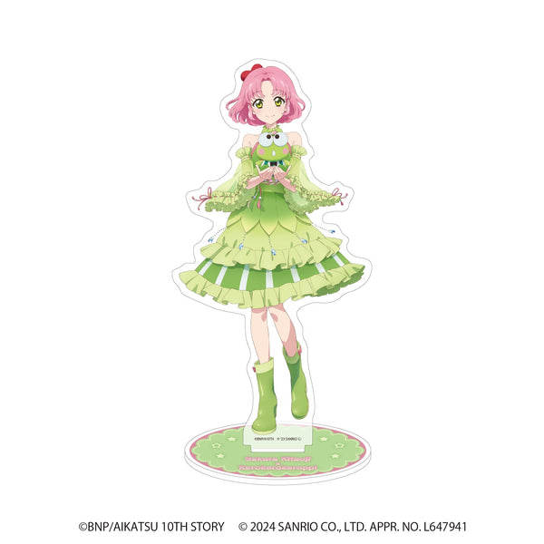 『アイカツ!×サンリオキャラクターズ』アクリルスタンド 06/北大路 さくら×けろけろけろっぴ(等身イラスト)