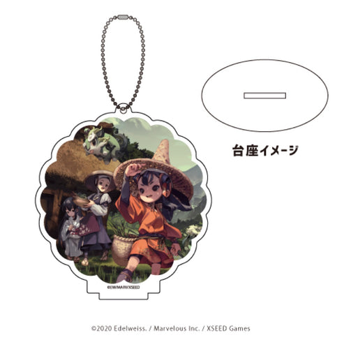 『天穂のサクナヒメ』サクナヒメ&タマ爺&ミルテ&ゆい アクリルスタンドキーホルダー 01