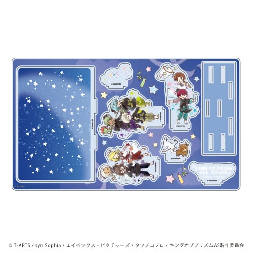 『KING OF PRISM ALL STARS -プリズムショー☆ベストテン-』プレミアム アクリルジオラマプレート 04/七夕ver. 集合デザインB(グラフアート)