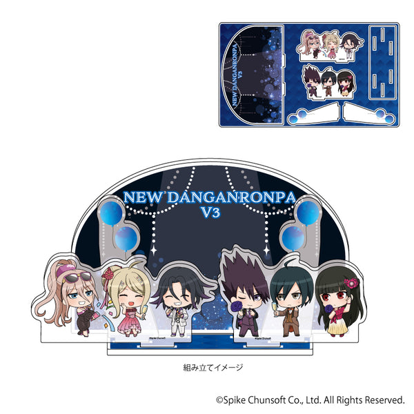 "New Danganronpa V3: Everyone's Killing Game New Semester" Premium Acrylic Diorama Plate 01 / Group Design (Mini Characters)