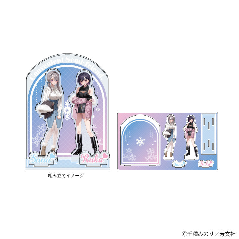 好都合セミフレンド アクリルジオラマプレート 久留真珠海 浜薔薇輝子 プレミアム アクリルジオラマプレート「好都合セミフレンド」02