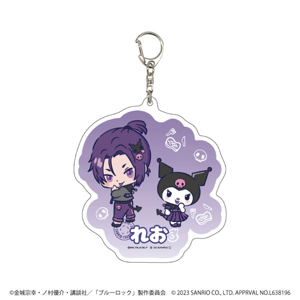 『ブルーロック × サンリオキャラクターズ』デカアクリルキーホルダー 07/御影玲王×クロミ(ミニキャライラスト)