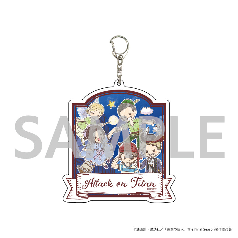 進撃の巨人』デカアクリルキーホルダー 14/童話ver. ライナー＆ジャン