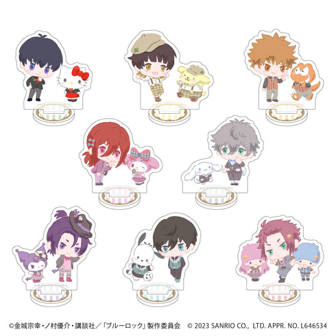 TVアニメ『ブルーロック』×サンリオキャラクターズ アクリルぷちスタンド 02/パーティーver ブラインド(全8種)(ミニキャライラスト)