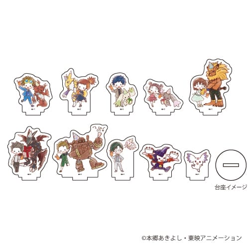『デジモンテイマーズ』アクリルぷちスタンド 01 / お祝いver. (全10種) (グラフアート) BOX